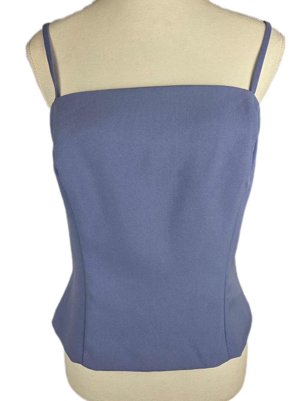 Sleeveless Square Neck Lavender Blue Tank Top
